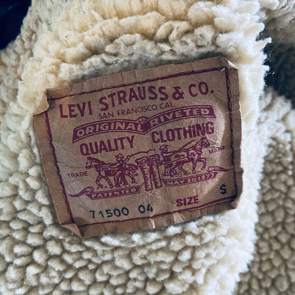Levi’s Vintage Denim Sherpa Trucker Jacket 71500-04 - Small - Picture 6 of 7
